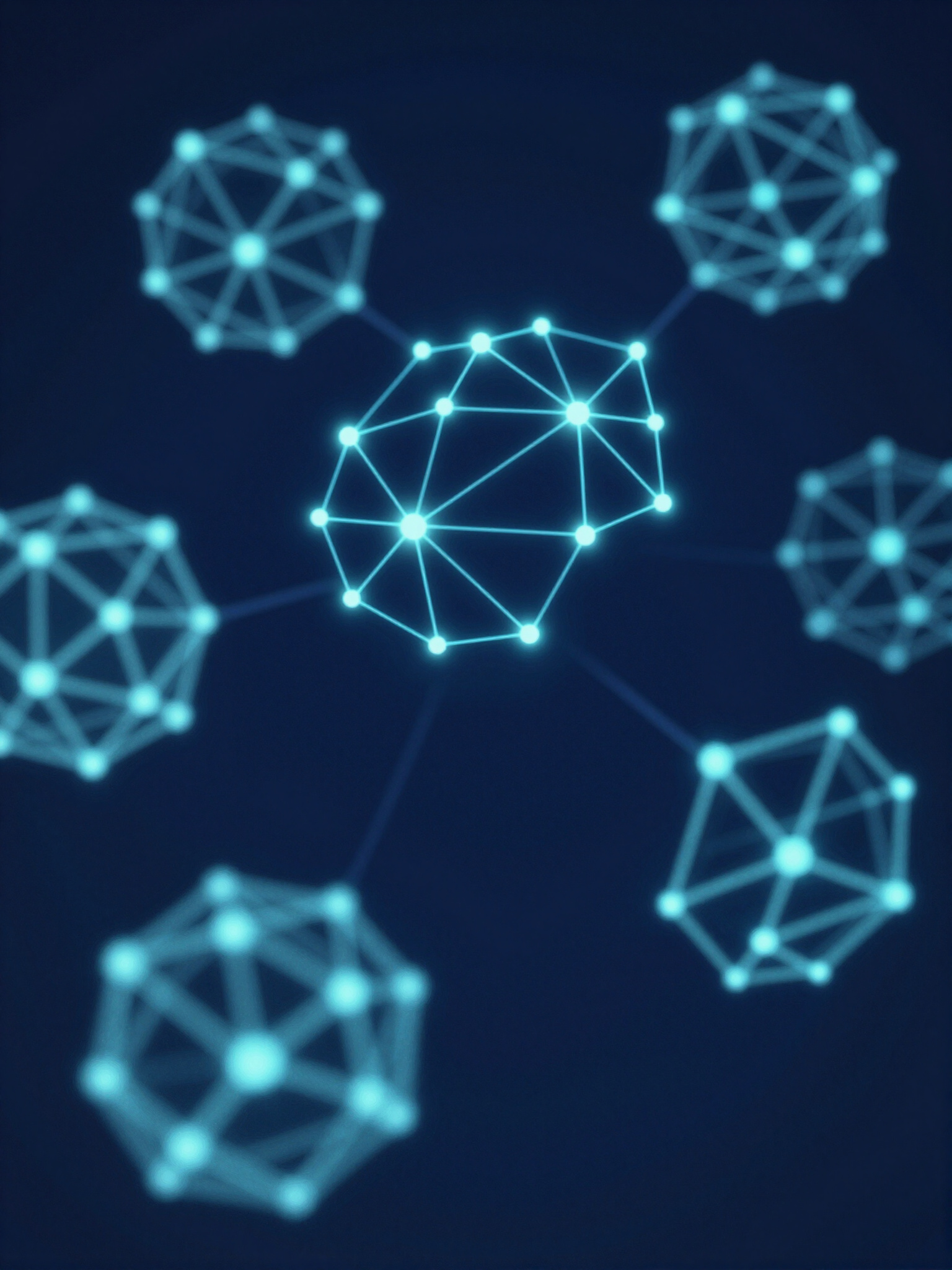 AI network connections representing digital authority