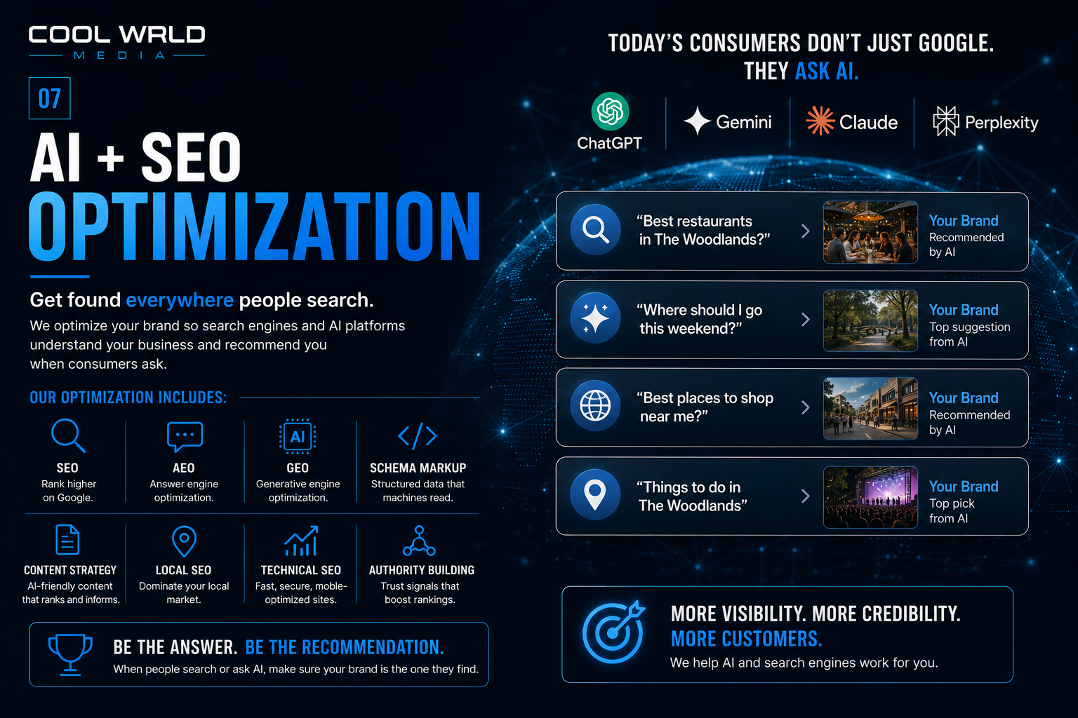 Cool Wrld AI and SEO optimization services
